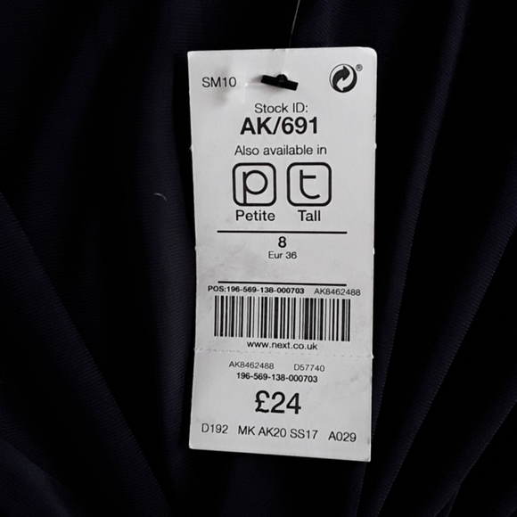 🍒Gorgeous navy dress size 8P - Picture 4 of 4